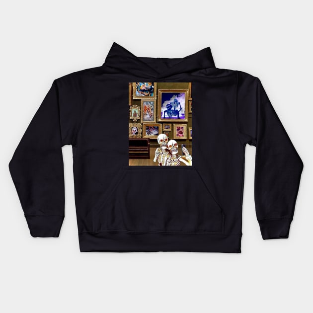 The Museum of Dorian Gray Kids Hoodie by Lord Amleth